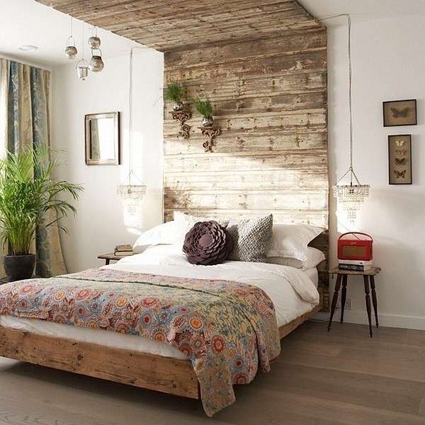 Testata letto in legno