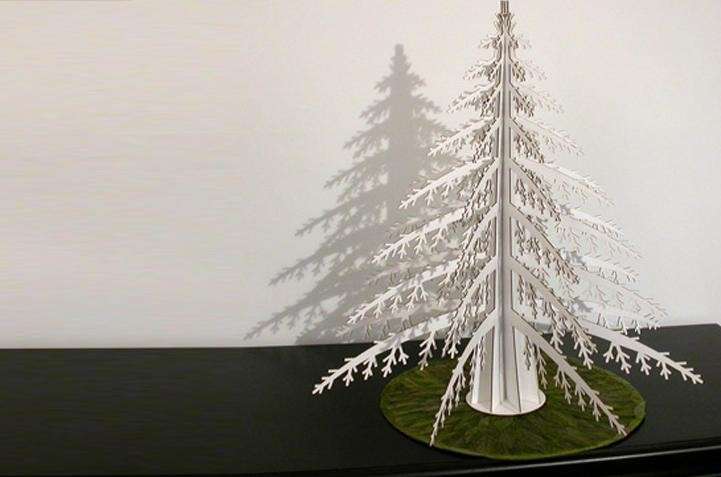 Alberi di Natale, bianco e chic