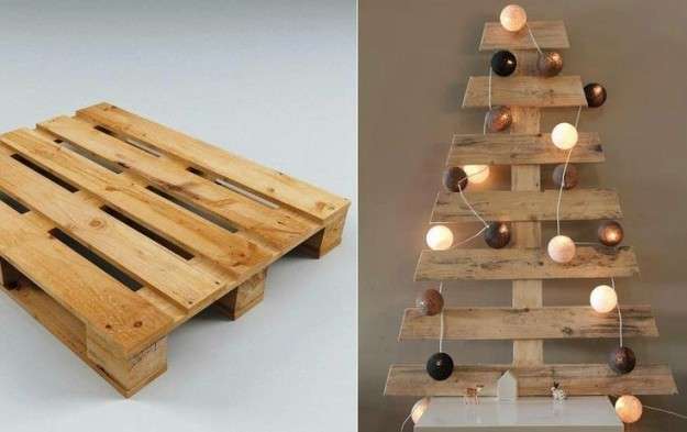 Albero country con pallet