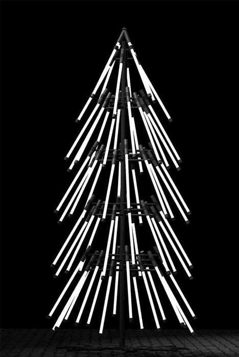 Albero di Natale al neon