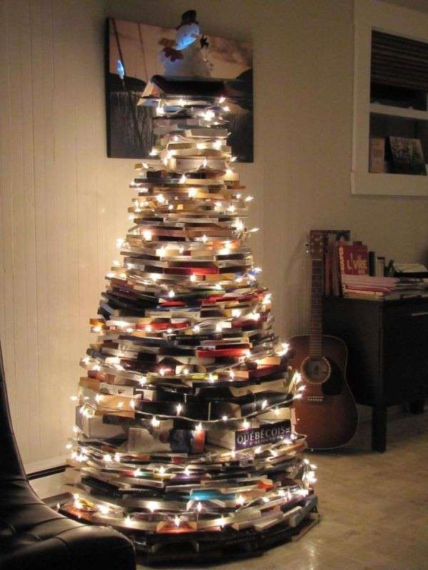 Albero di Natale originale con libri 