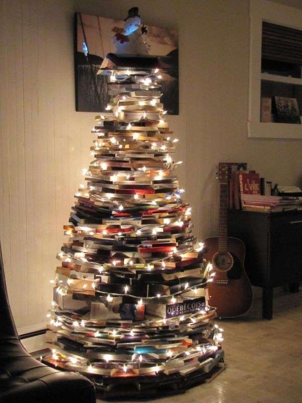 Albero di Natale originale con libri