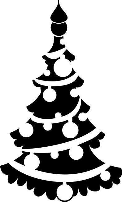 Albero di Natale per stencil