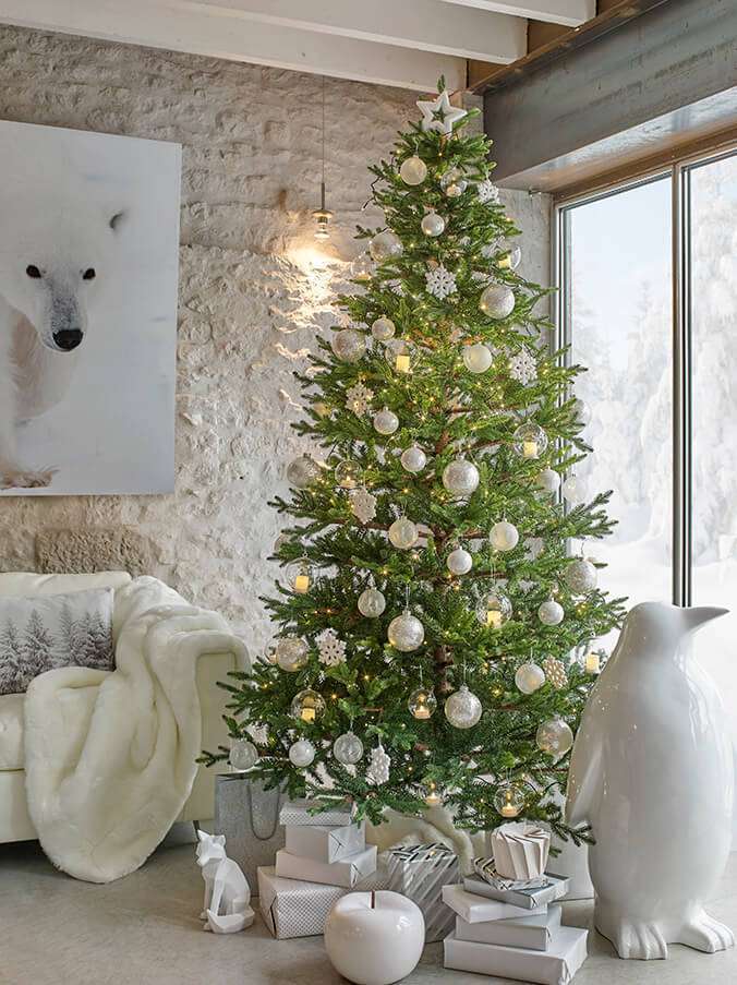 Albero di Natale total white