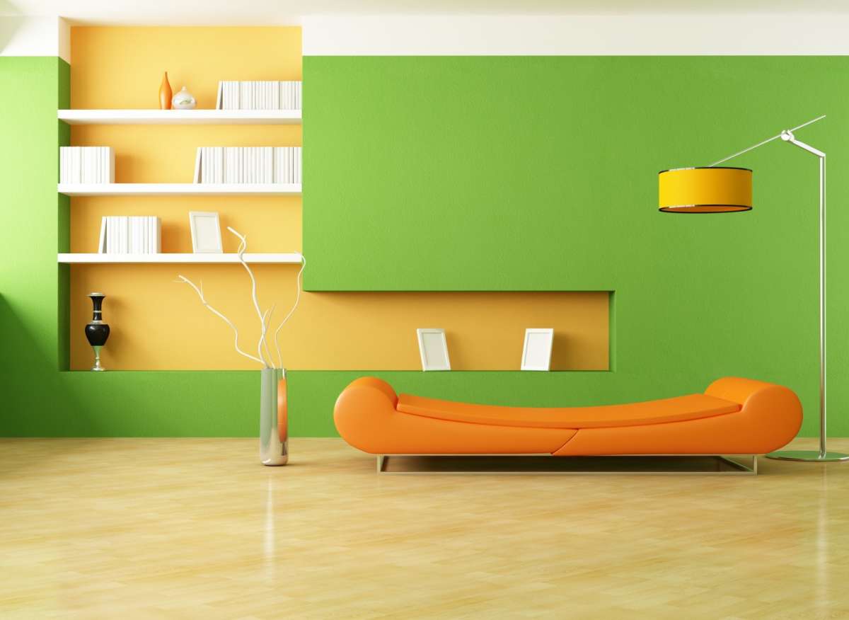 Arancione, verde e bianco