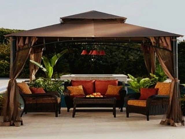 Arredamento arancio per gazebo