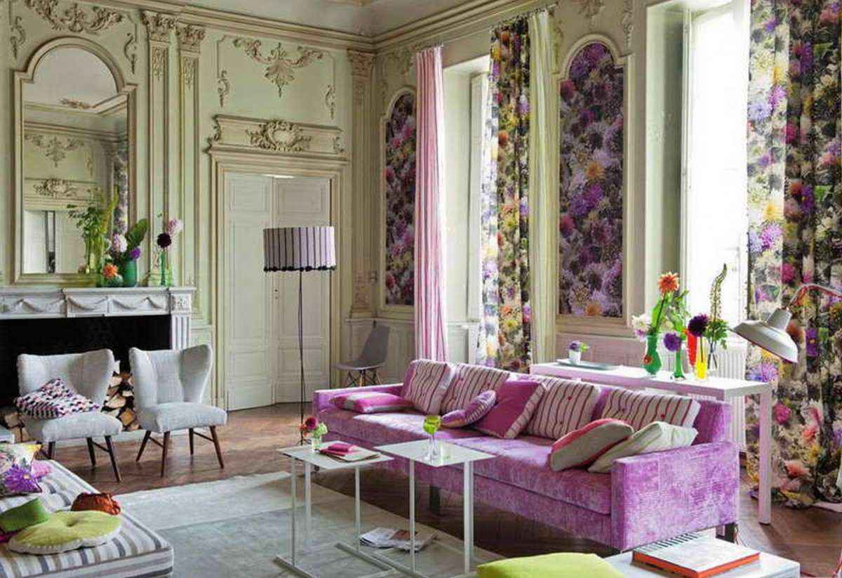 Arredamento eclettico salotto