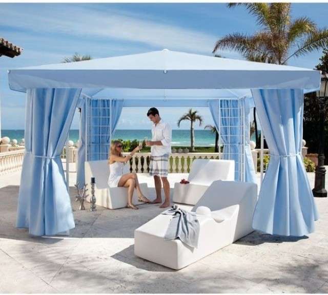 Arredamento gazebo total white