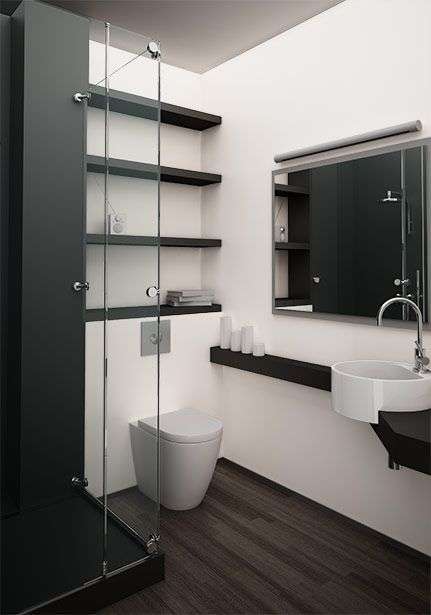 Bagno bianco e nero