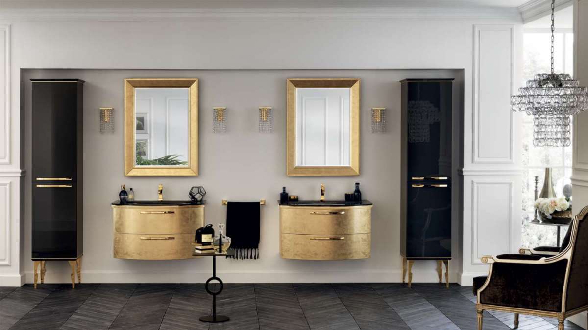 Bagno con Foglia Oro Scavolini