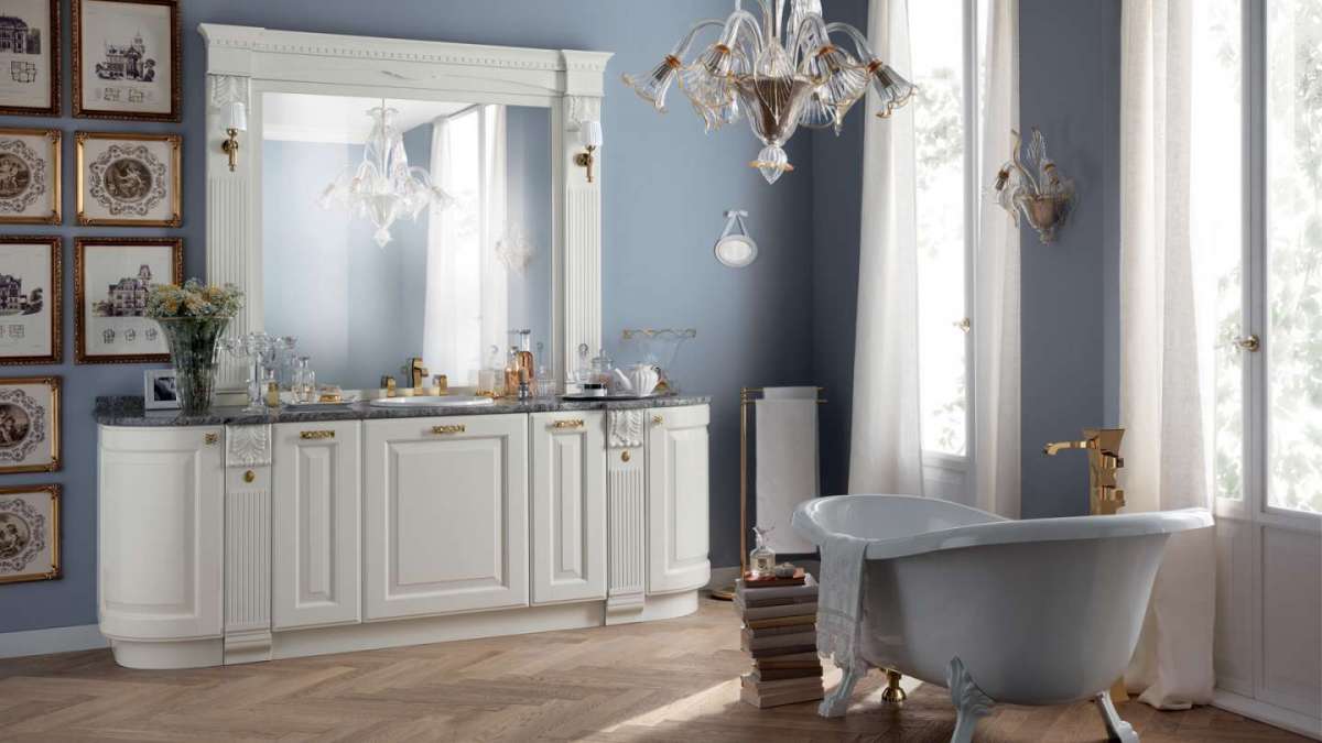 Bagno con linee tonde