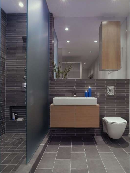 Bagno moderno grigio