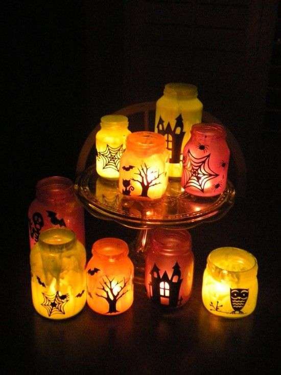 Barattoli luminosi per Halloween