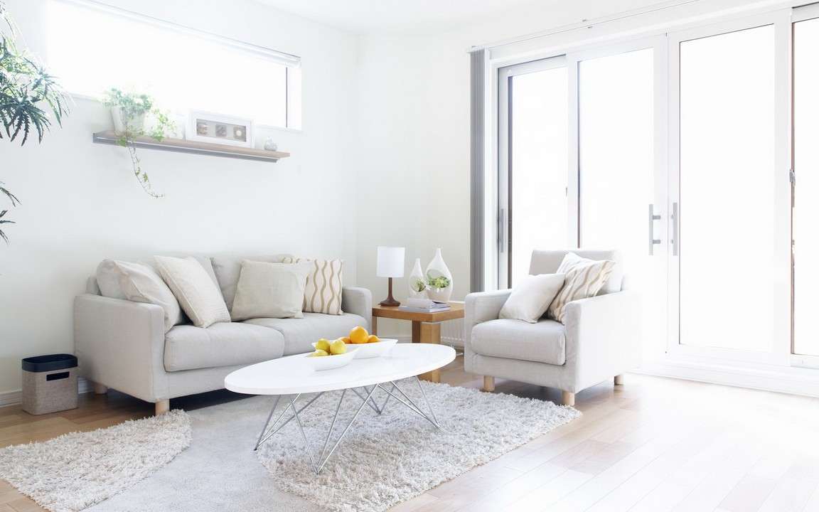 Bianco e beige per l'interior design