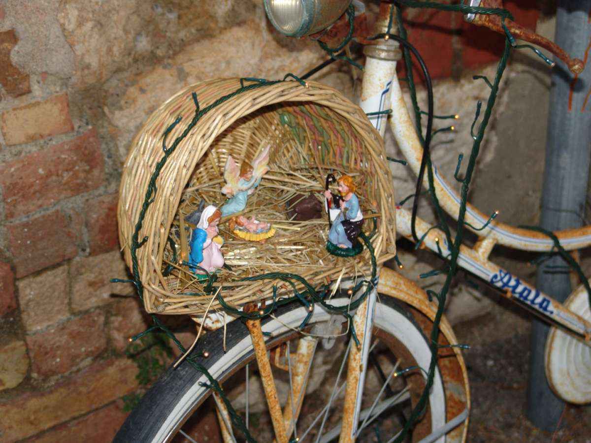 Bicicletta presepe