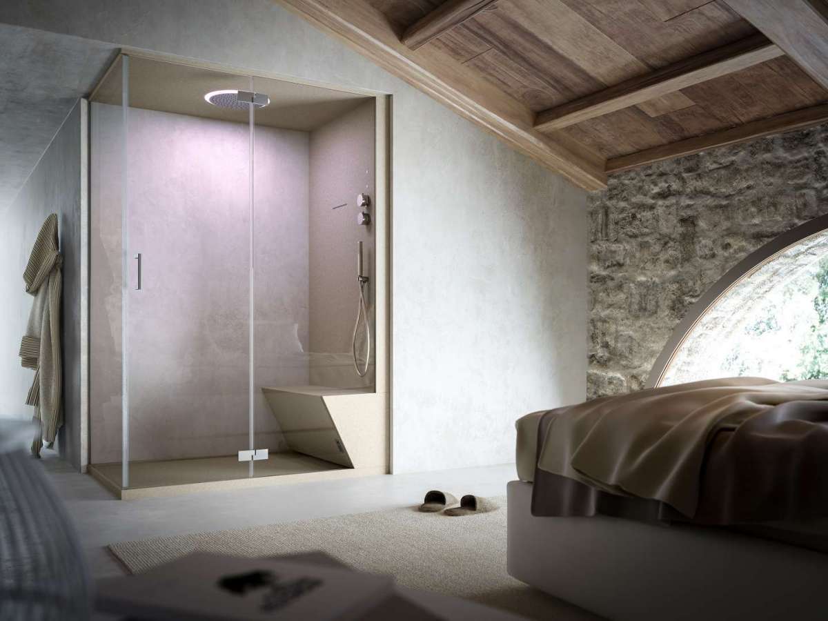 Box doccia con bagno turco