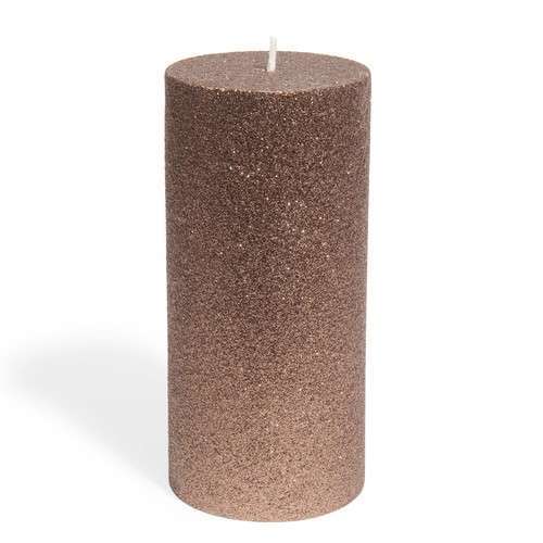 Candela con glitter