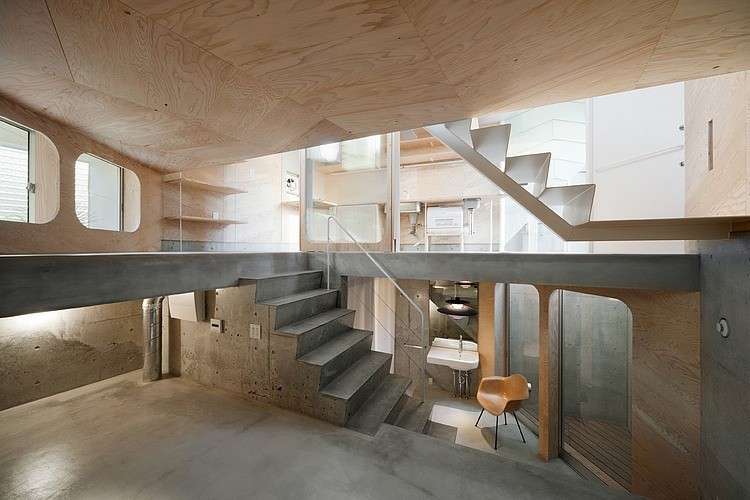 Casa in cemento e legno 