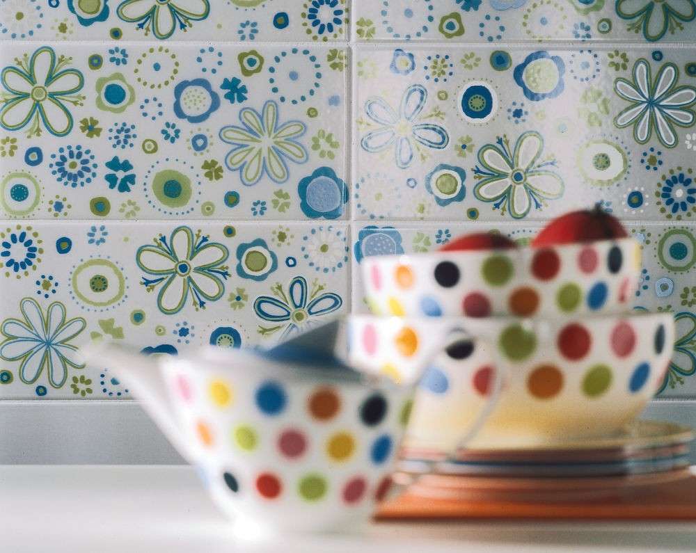 Ceramiche con fiori