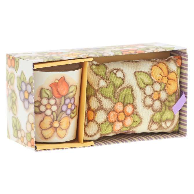 Confezione minicandela e cuscino