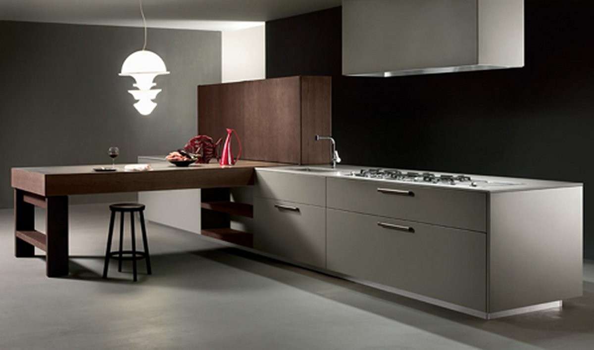 Cucina di lusso moderna, dettagli chic