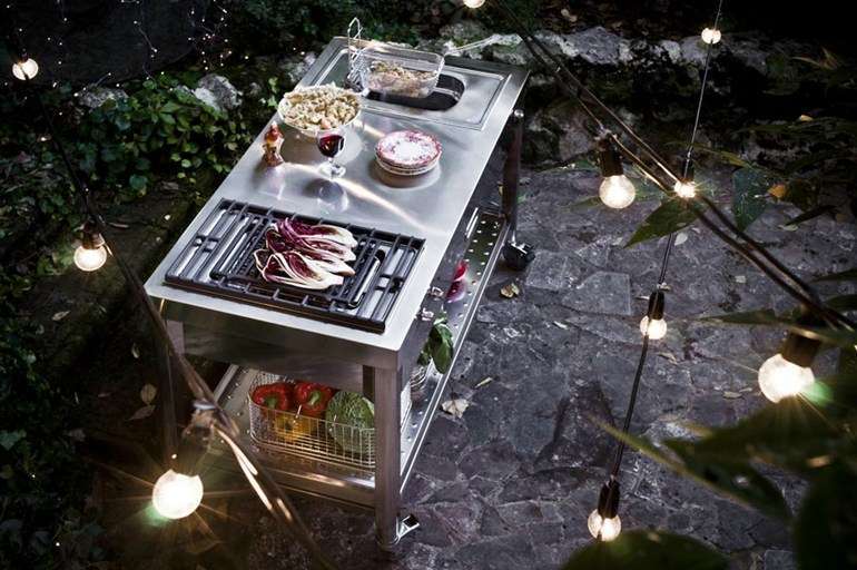 Cucina in veranda