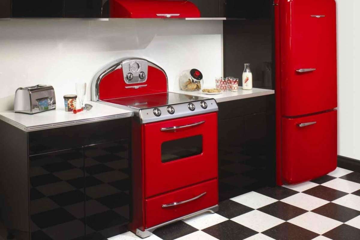 Cucina vintage bicolor