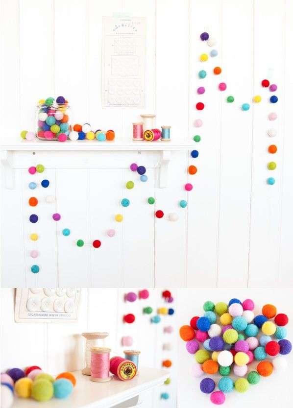 Decorare con i pom pom