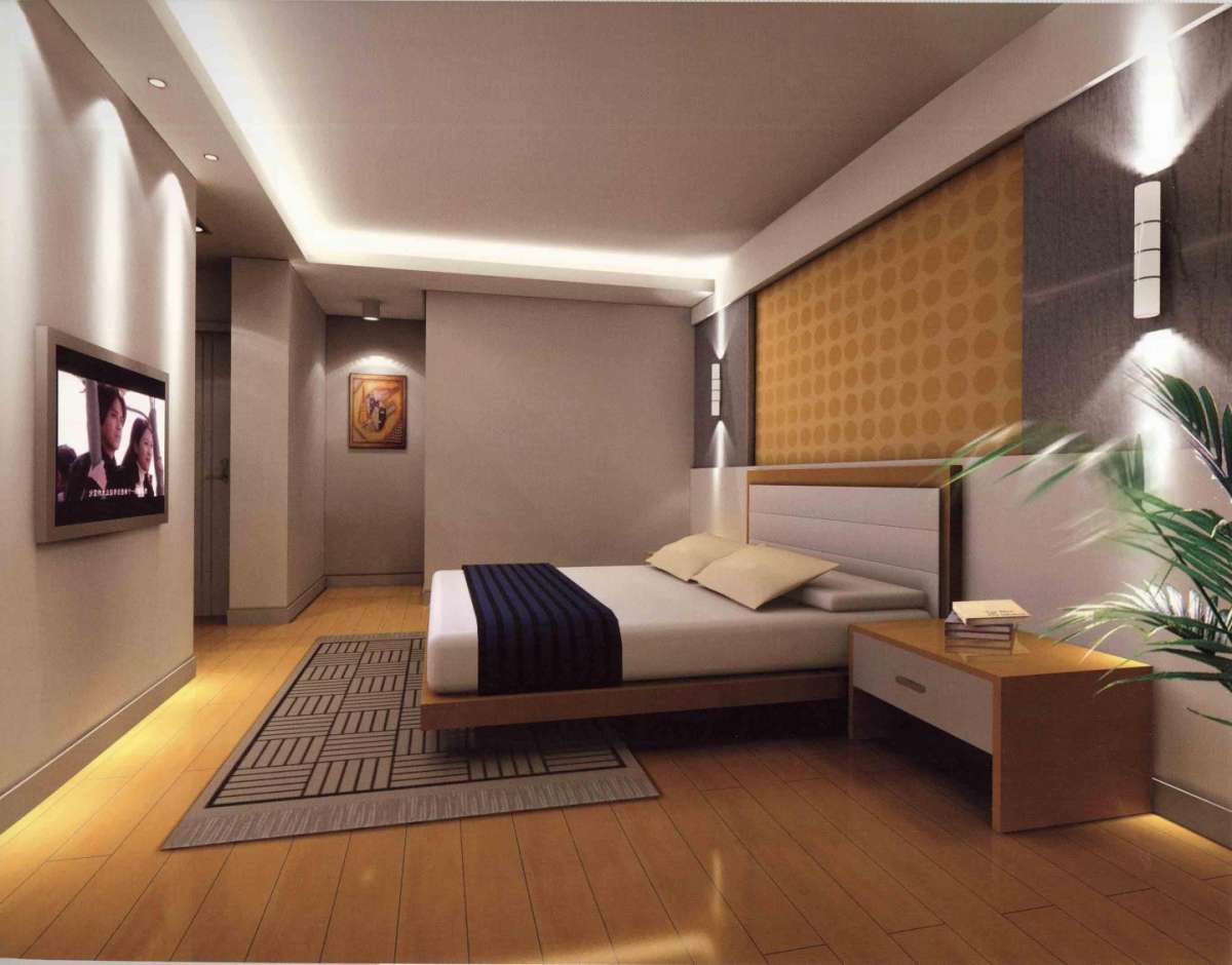 Disposizione mobili in camera da letto, TV