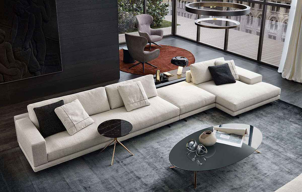 Divano bianco Mondrian Poliform