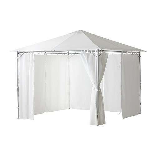 Gazebo con tende Ikea