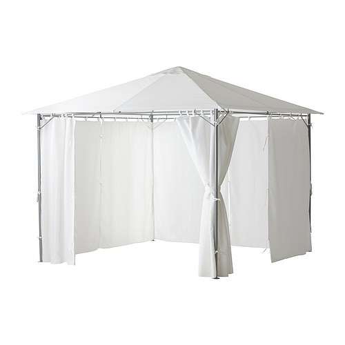 Gazebo con tende Ikea 