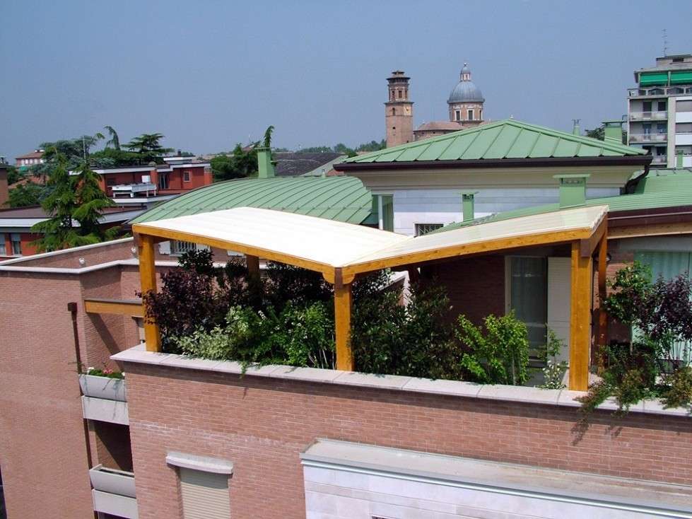 Gazebo in terrazza 