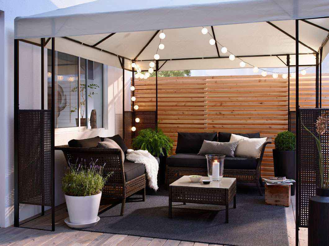 Gazebo in veranda