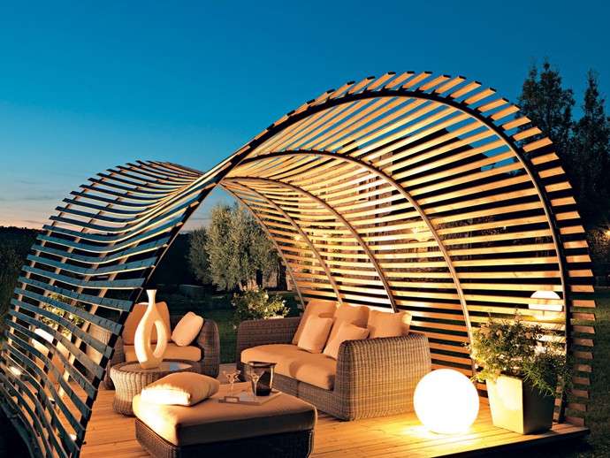 Gazebo per giardino di design 