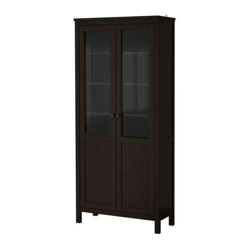 Hemnes vetrina marrone nero