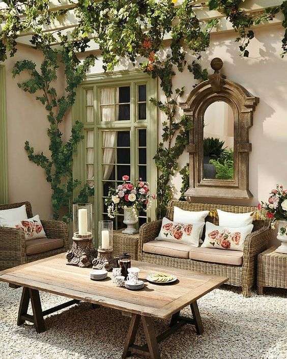 I complementi per l'outdoor in stile shabby