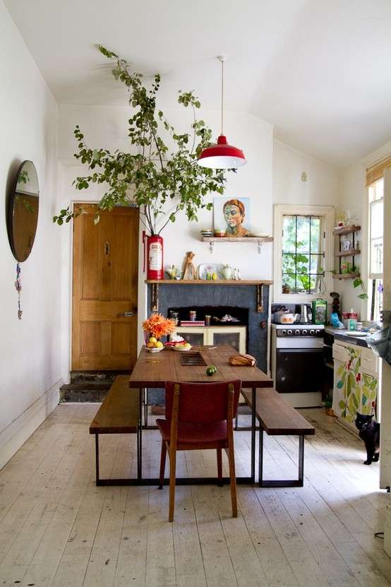 Lampadario sala da pranzo, rosso