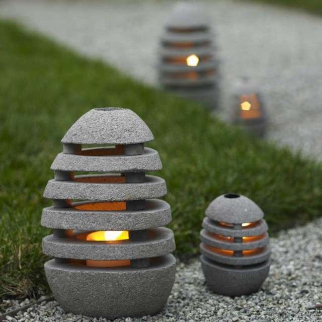 Lanterne da esterno in pietra 