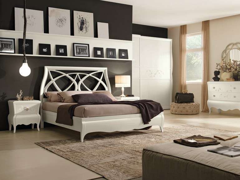 Letto bianco Gambella Design 