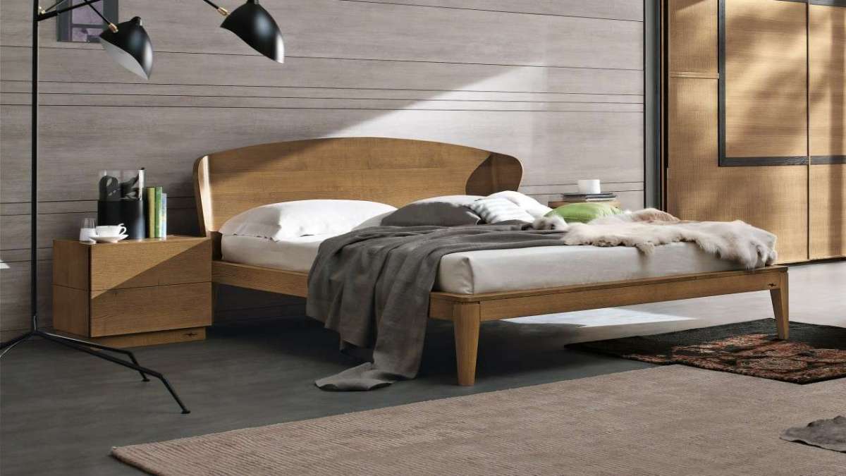 Letto con testiera curva Accademia del Mobile