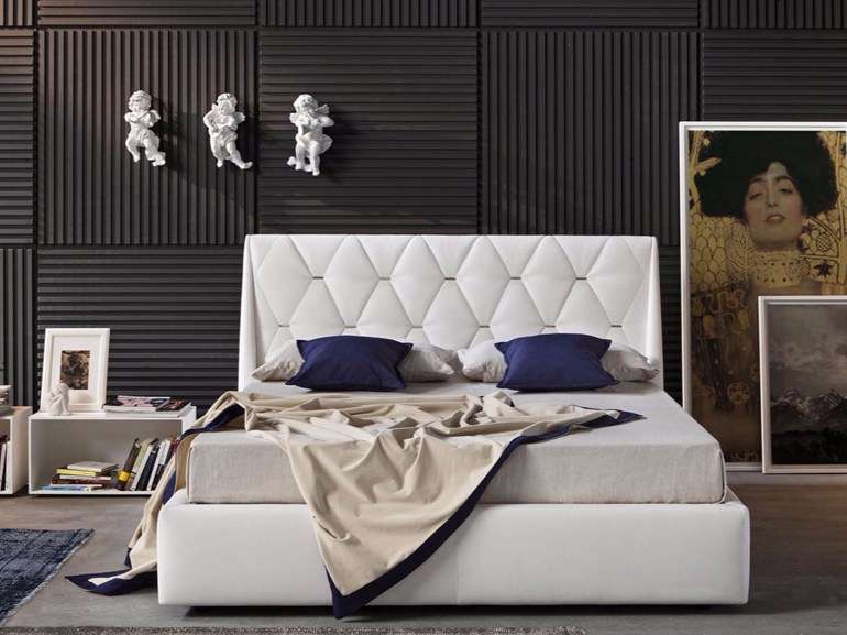Letto matrimoniale imbottito Novaluna
