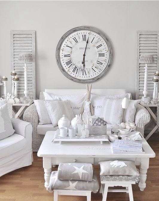 Straordinari Mobili per un soggiorno shabby chic da favola