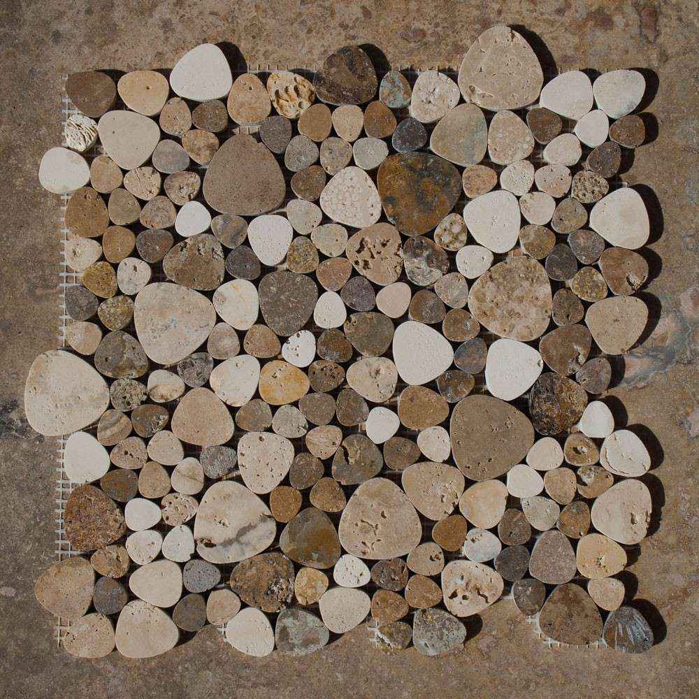 Mosaico con tasselli arrotondati 