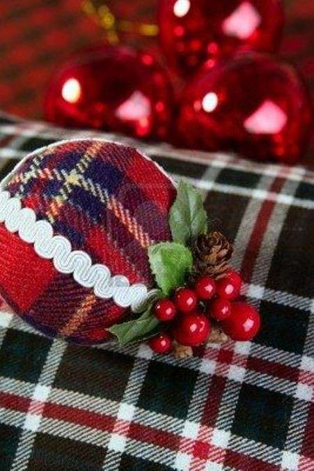 Palle di Natale in stile scozzese 