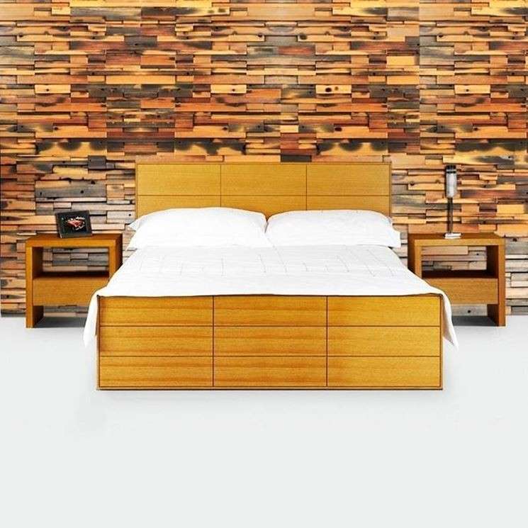 Particolare parete per la camera da letto