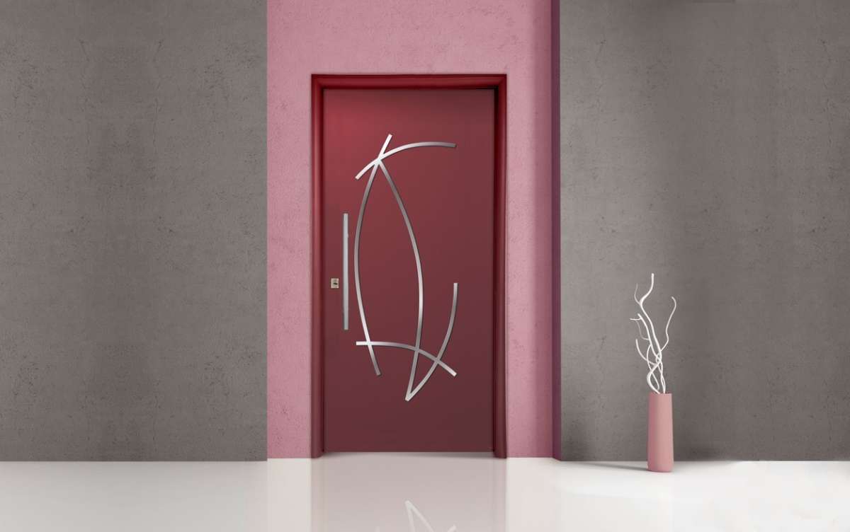Porta moderna rossa 
