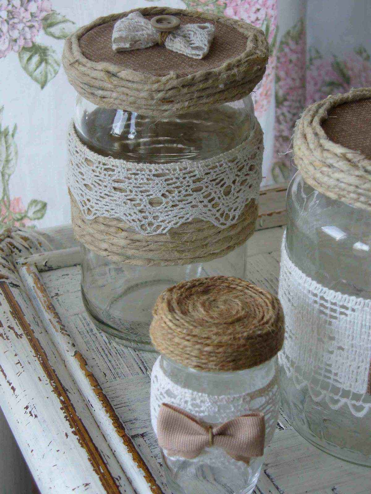 Portacandele in stile shabby