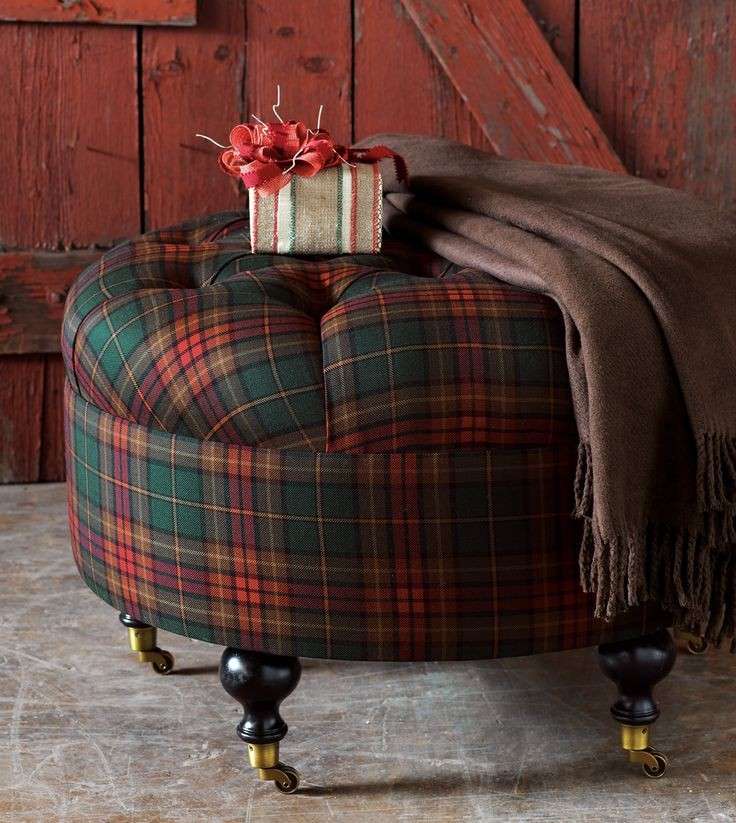 Pouf tartan