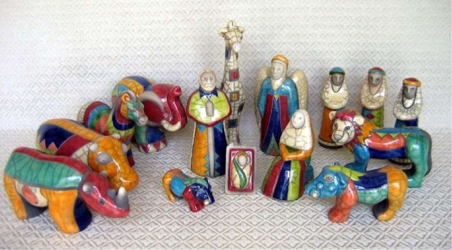 Presepe in stile africano